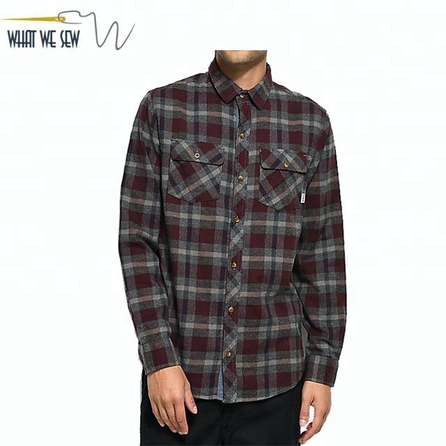 Custom Mens Flannel Shirt Wholesale Plaid Flannel Shirt Flannel Men Shirt